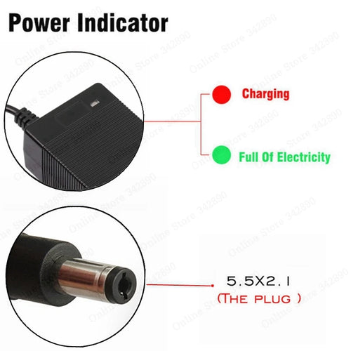 36V Lithium Battery Charger — 42V Output