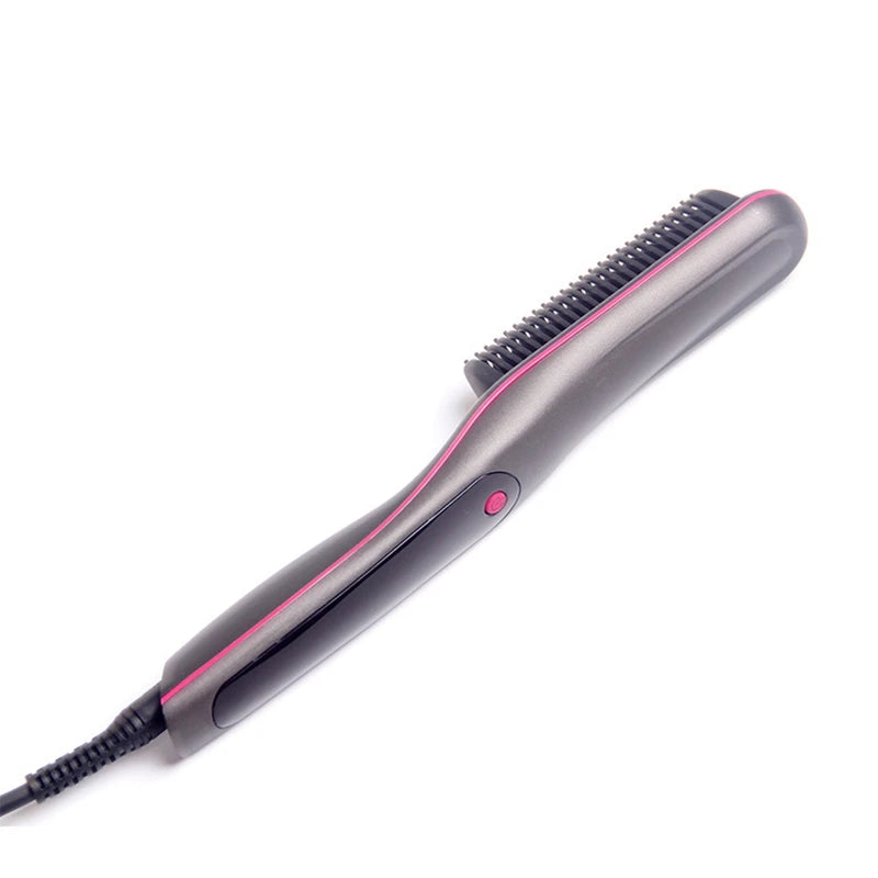 Men's Multifunctional Hair Straightening Brush Beard Styler Ceramic Hot Comb Brush for Beard Grooming And Hair Styling Tool