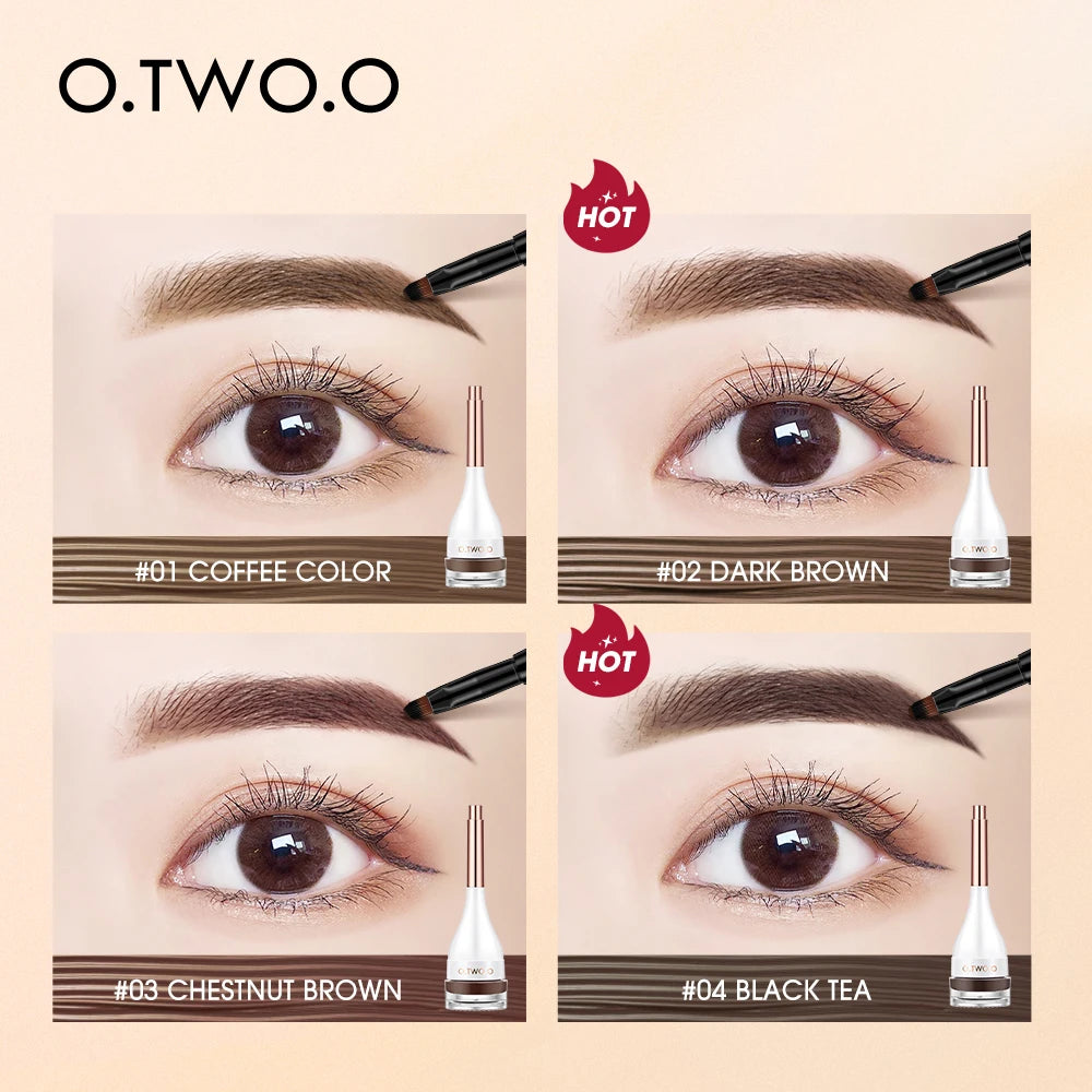 Waterproof Eyebrow Pomade & Brow Gel — 4 Colors