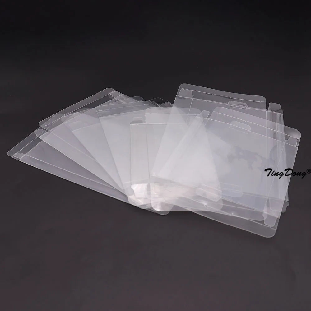 20-Pack Clear Game Box Protector Cases — Fits N64, GB, GBA, SNES, NES, Switch, PS2-PS5