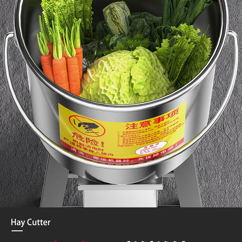 New Vegetable Chopper Machine Stainless Steel Multifunction Cutter for Poultry Chicken Duck Feeding