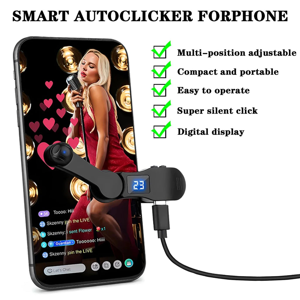 Auto Screen Clicker for Smartphones — USB Automatic Tapper for Games & Live Streaming