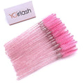 50 Pcs Crystal Diamond Mascara Wands & Spoolie Brushes