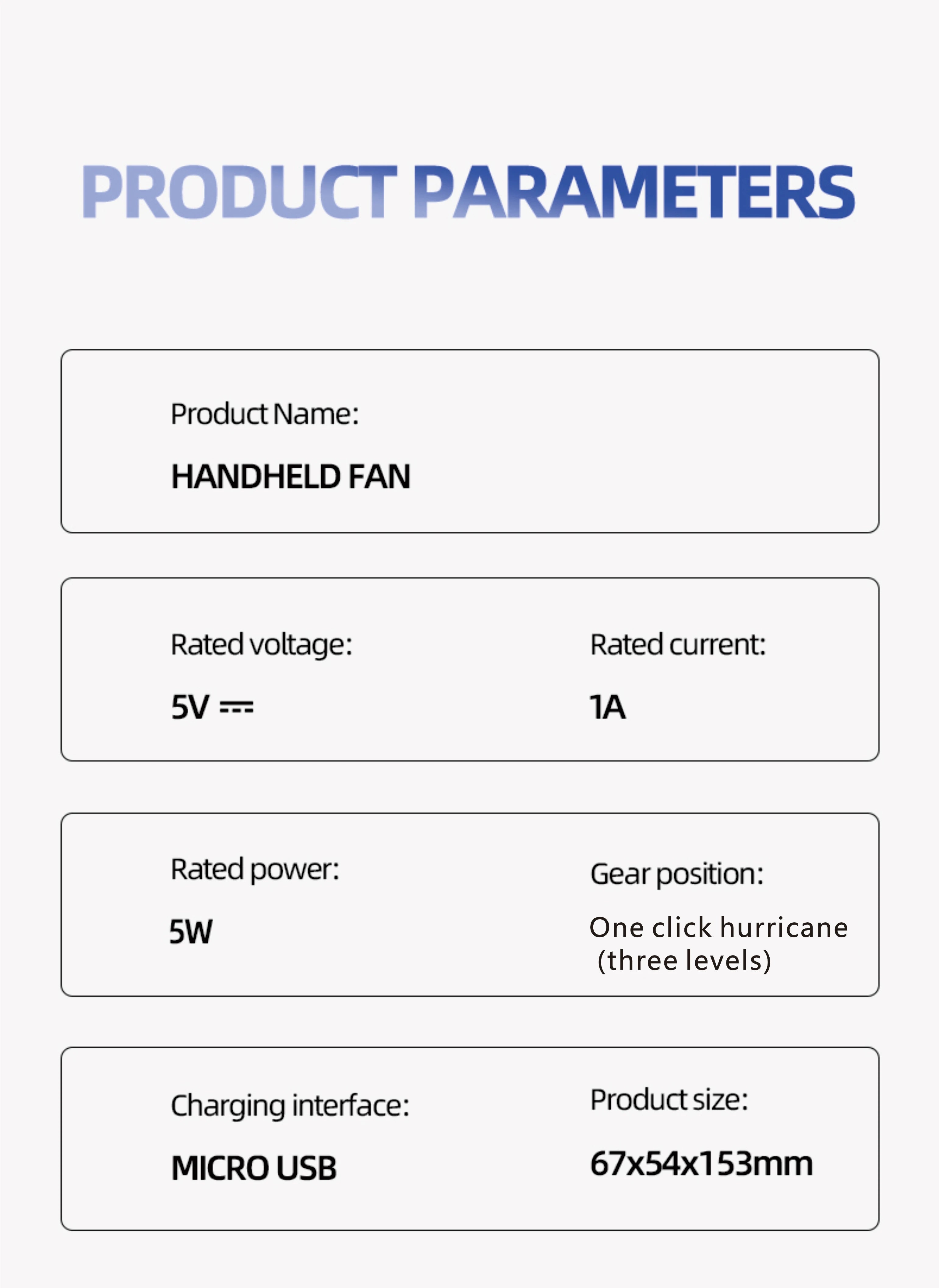 Mini Handheld Fan USB Fast Charging Portable Air Calculating Fan Mute Personal Highspeed Fan for Travel Outdoor Activities