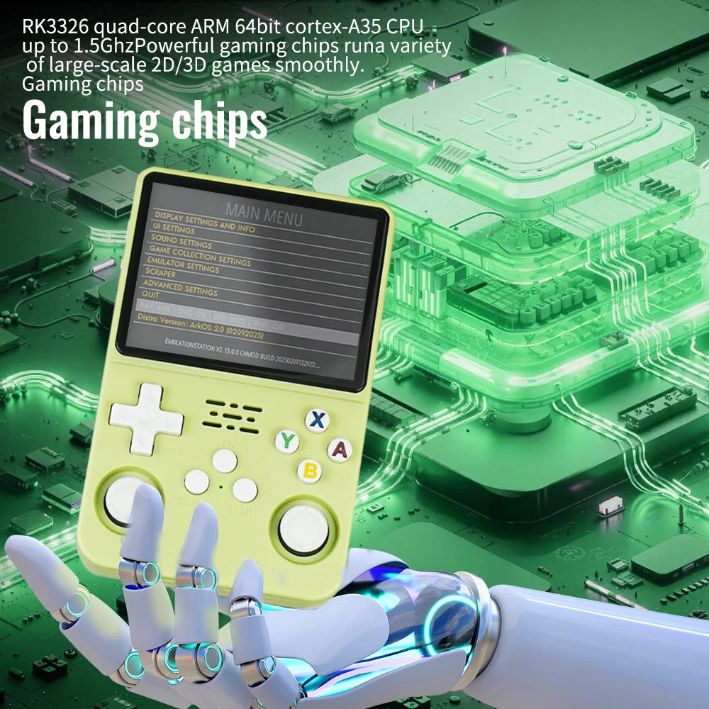 R36S Retro Handheld Game Console — 3.5" IPS Screen, 128GB, 10,000+ Classic Games