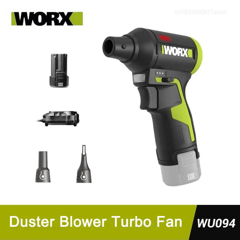 Cordless Electric Air Duster & Blower — 12V Brushless, Stepless Speed