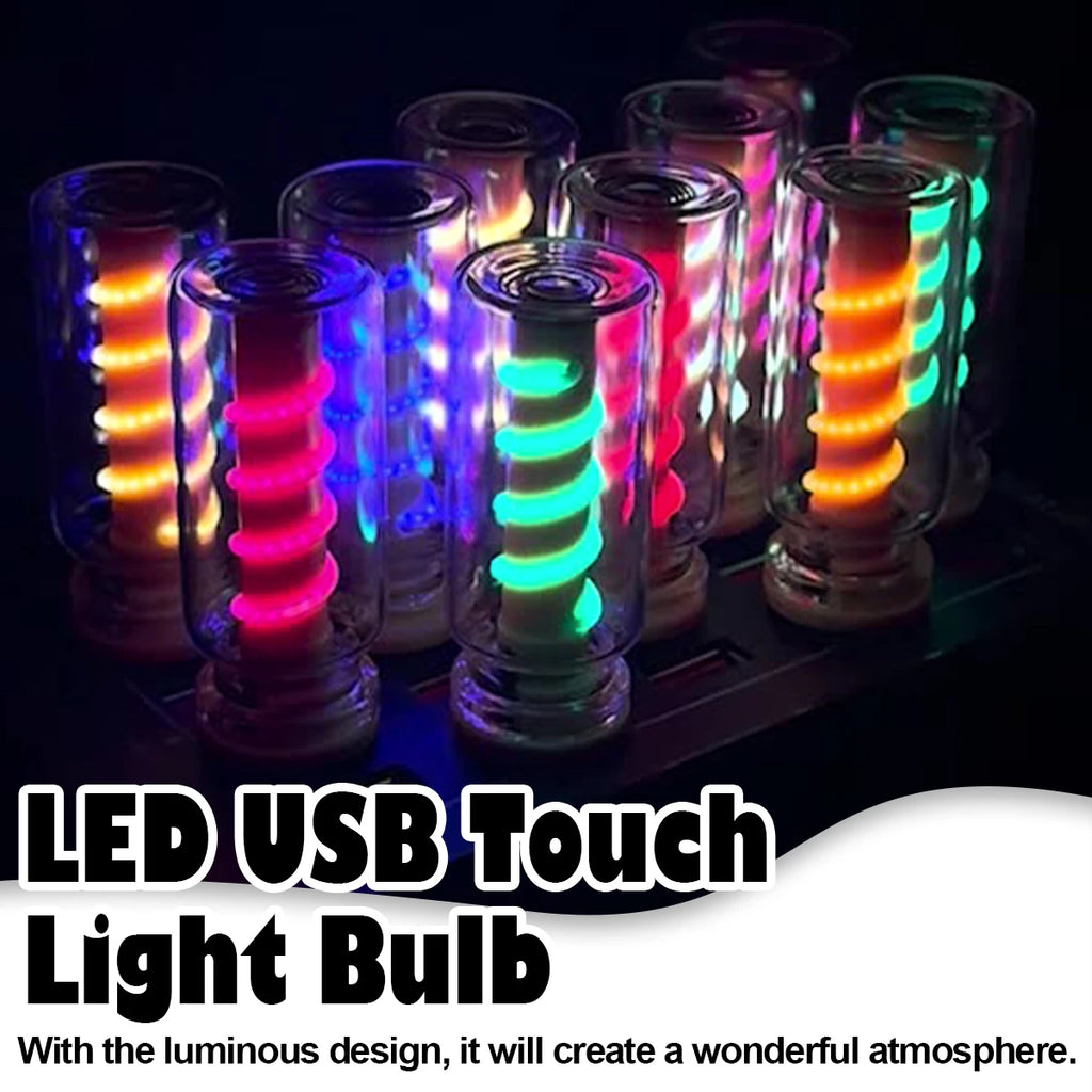 Dimming Usb Touch Control Led Night Light Filament Incandescent Decorative 5V Cold Warm Lighting Camping Mini Portable Bulb Lamp