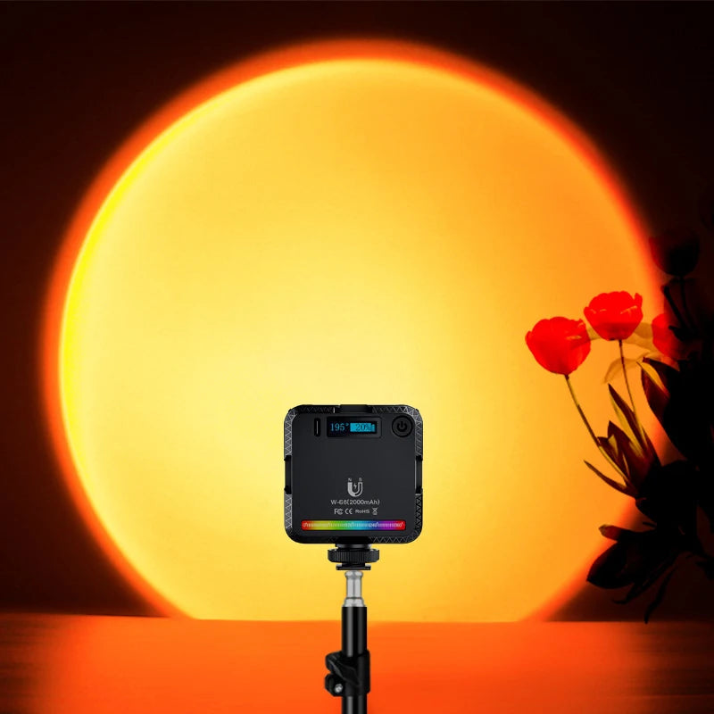 RGB Sunset Projector Light – Live Stream & Studio Atmosphere Lamp