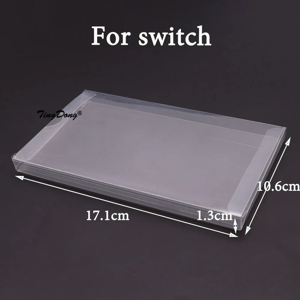 20-Pack Clear Game Box Protector Cases — Fits N64, GB, GBA, SNES, NES, Switch, PS2-PS5