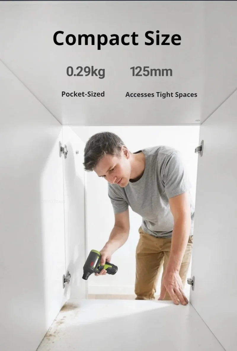 Cordless Electric Air Duster & Blower — 12V Brushless, Stepless Speed