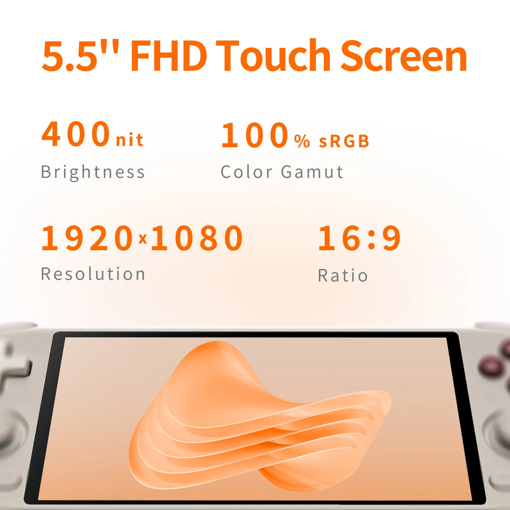 MANGMI AIR X Handheld Game Console — Android 14, Snapdragon 662, 5.5" Touchscreen