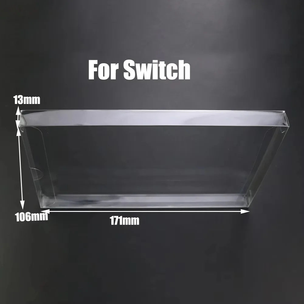 Clear Game Cartridge Protector Case — Fits N64, SNES, NES, GB, GBA, GBC & Switch
