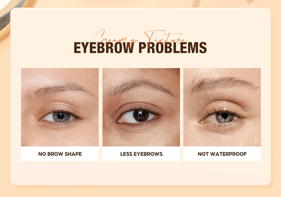 Waterproof Eyebrow Pomade & Brow Gel — 4 Colors