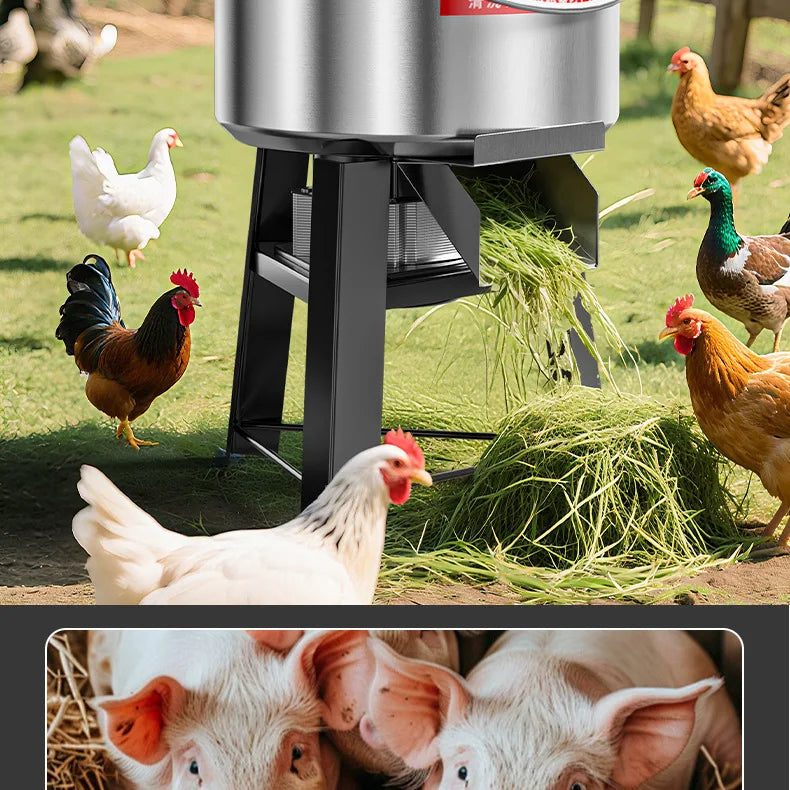 New Vegetable Chopper Machine Stainless Steel Multifunction Cutter for Poultry Chicken Duck Feeding