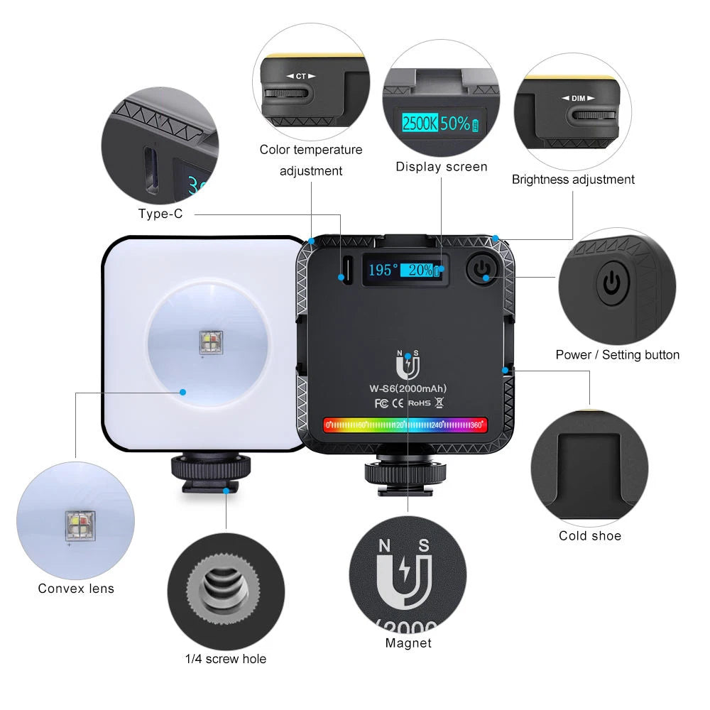 RGB Sunset Projector Light – Live Stream & Studio Atmosphere Lamp