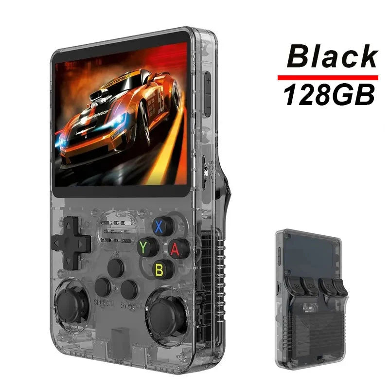 R36S Retro Handheld Game Console — 3.5" IPS Screen, 128GB, 10,000+ Classic Games