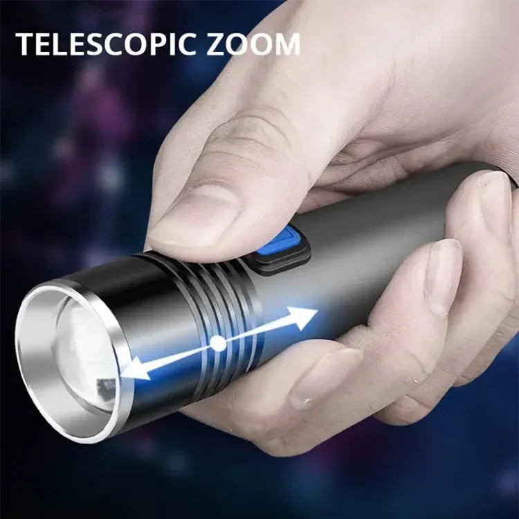 UV Blacklight Flashlight — USB Rechargeable