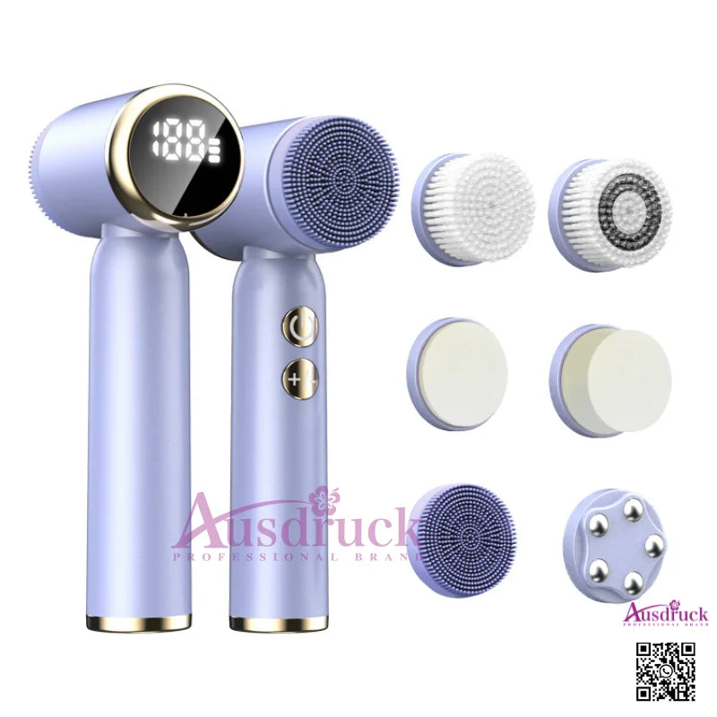 New 6-in-1 Facial Cleansing Brush Heads – Deep Pore Cleaning, Exfoliation & Gentle Skincare, Universal Fit for All Devices