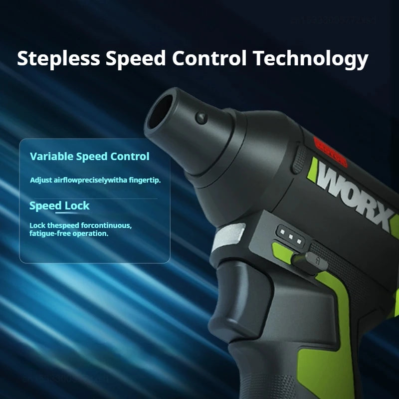 Cordless Electric Air Duster & Blower — 12V Brushless, Stepless Speed