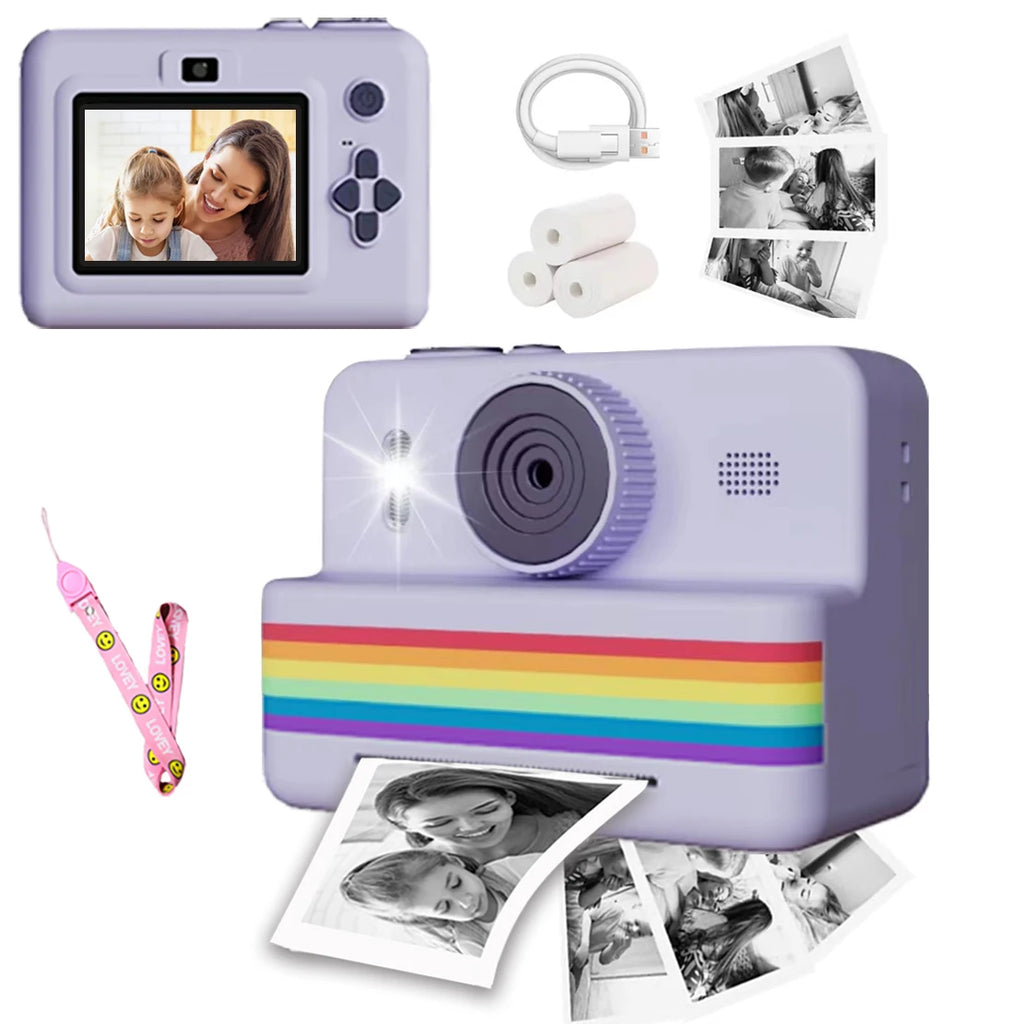 Instant Print Camera – 2.8" HD Kids Toy Camera