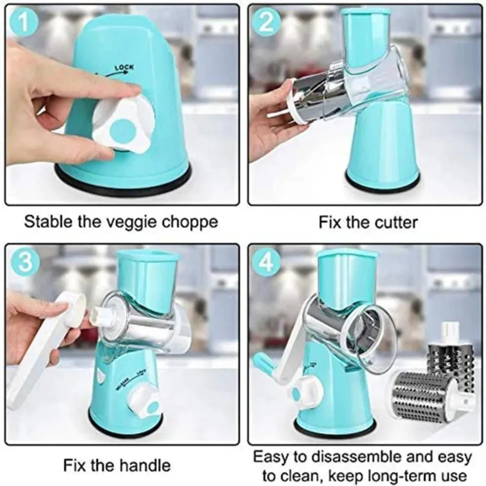 Fruit & Vegetable Tools Vegetable Chopper Kitchen Gadgets Shredders Food Cutter Multifunctional Rotary Manual Slicers Kitchen