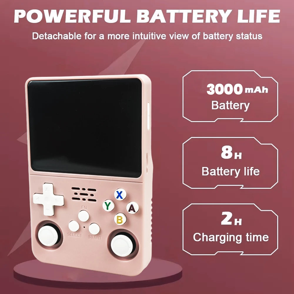 R36S Retro Handheld Game Console — 3.5" IPS Screen, 128GB, 10,000+ Classic Games