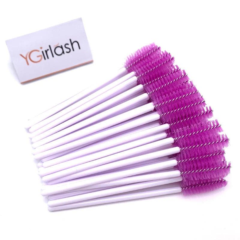 50 Pcs Crystal Diamond Mascara Wands & Spoolie Brushes