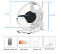 Mini 3D Holographic Projector Fan — Desktop LED Hologram Display with Remote Control