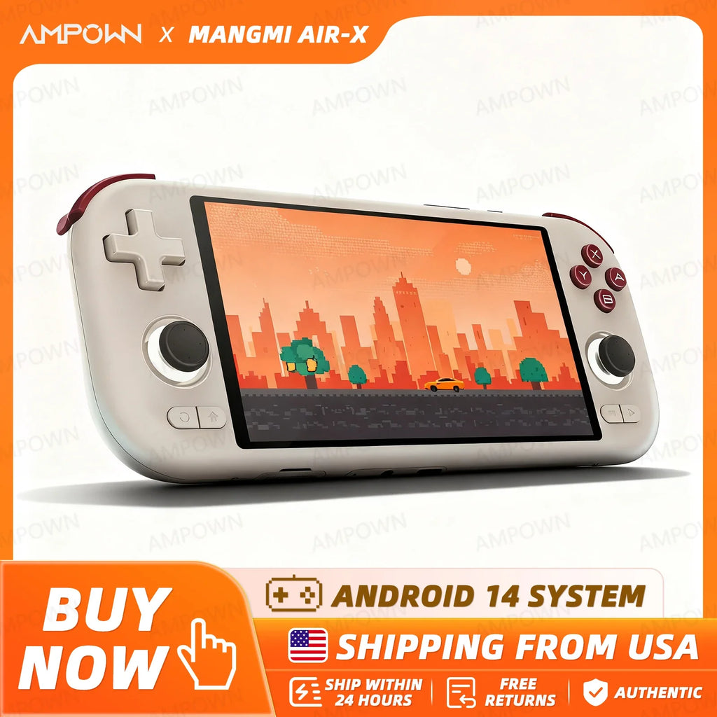 MANGMI AIR X Handheld Game Console — Android 14, Snapdragon 662, 5.5" Touchscreen