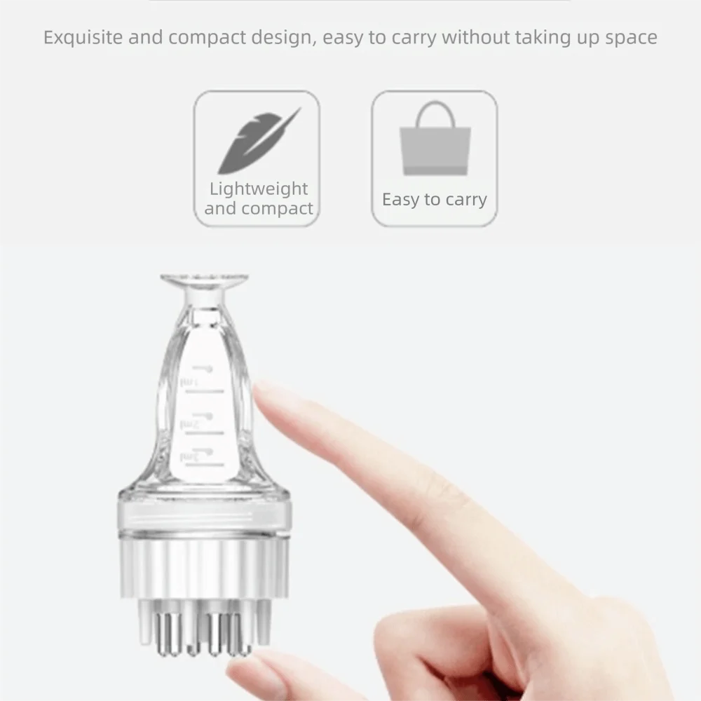 Precise Scale Hair Growth Serum Oil Apply Liquid Guiding Massager 3ml Scalp Treatment Comb Hair Scalp Treatment