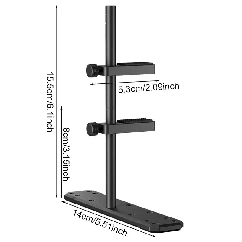 Aluminum GPU Support Bracket — Anti-Sag Video Card Holder for 12/14cm Fan PC Builds