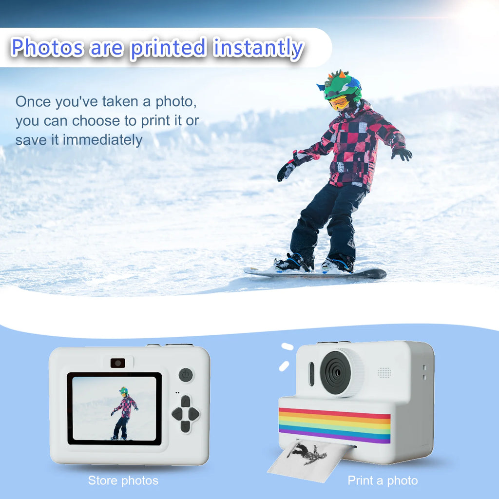 Instant Print Camera – 2.8" HD Kids Toy Camera