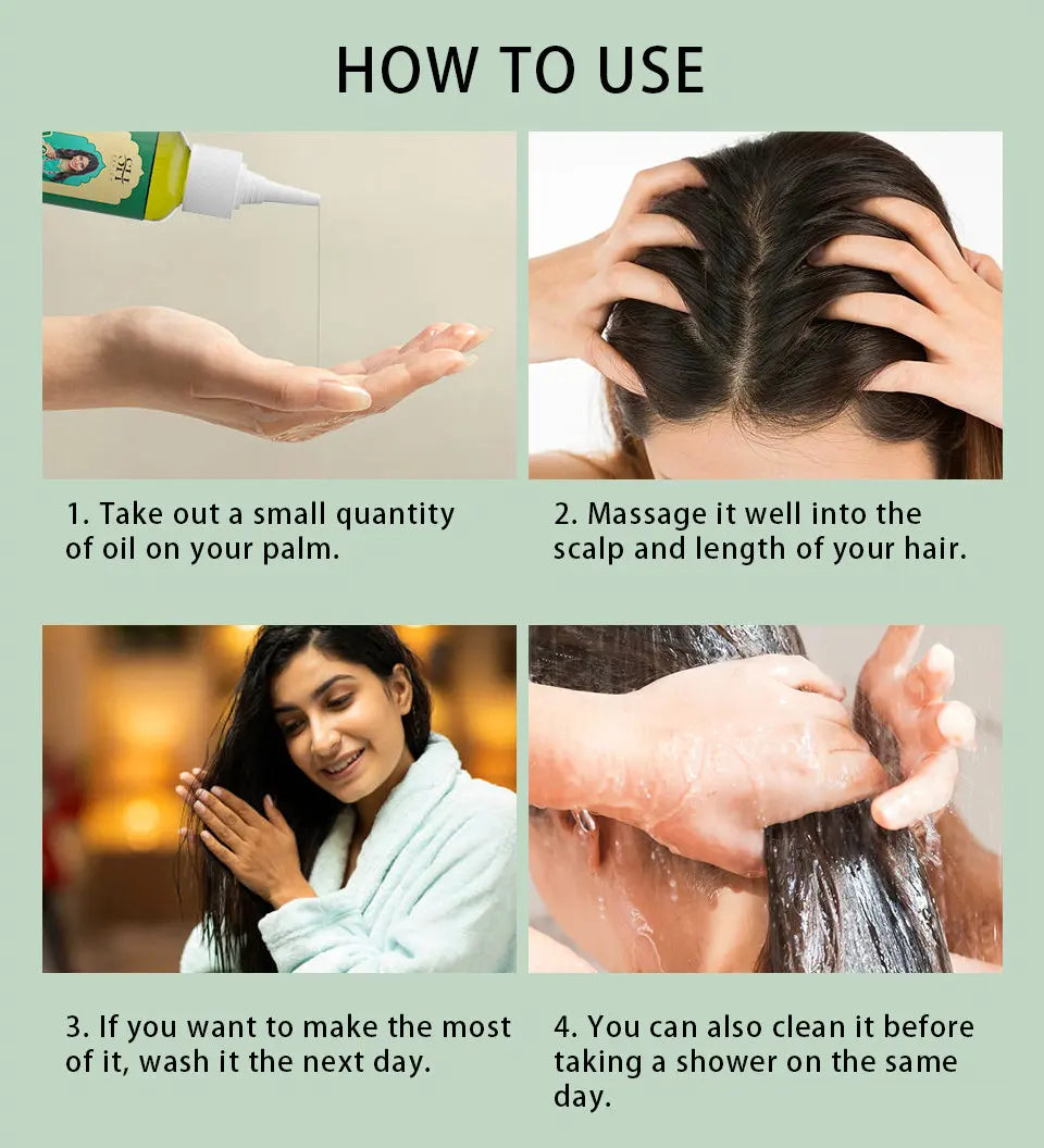 Ayurvedic Hair Growth Oil Adivasi Organic Hair Growth Serum Pure Plant Hair Growth Oil Anti Hair Loss Fast Regrowth Haircare