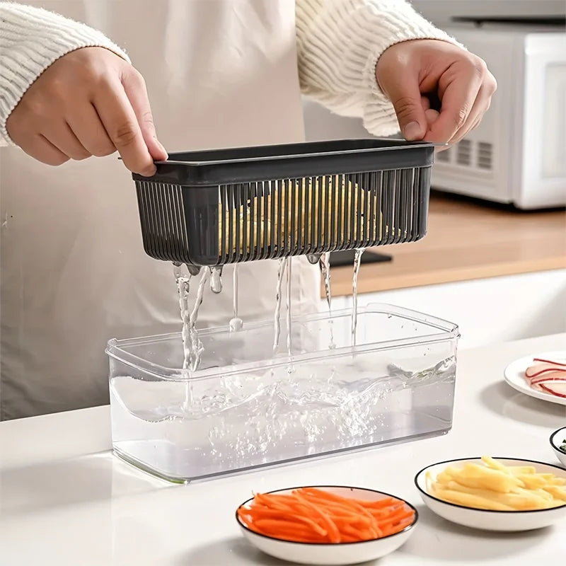 New Hot 16 in 1 Multifunctional Vegetable Chopper, with Container, Onion Chopper for Veggie, Fruit, Salad, Kitchen Gadgets