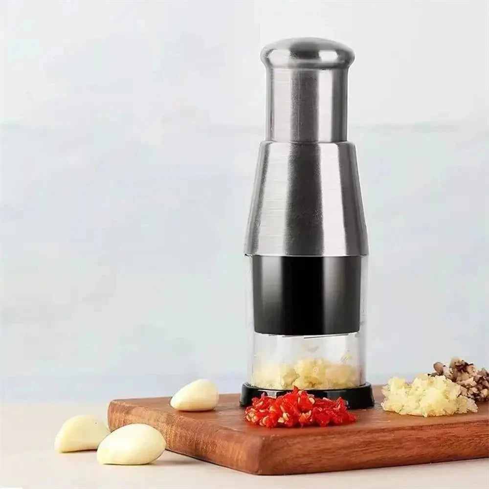 New Garlic Onion Chopper Manual Pressed Garlic Press Machine Garlic Squeezer Fruit Vegetable Chopper Kitchen Supplies