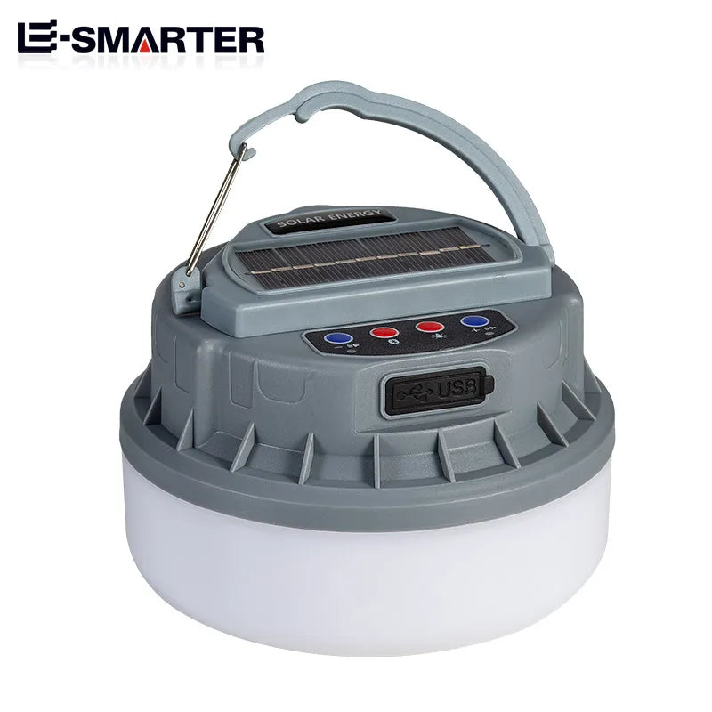 New Outdoor Solar Camping Lights with Wireless Portable Bluetooth Speaker Rechargeable Led Camping Lanterns Tent Lamp Power Bank