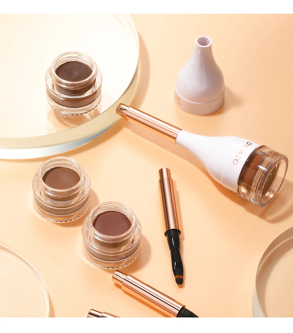 Waterproof Eyebrow Pomade & Brow Gel — 4 Colors