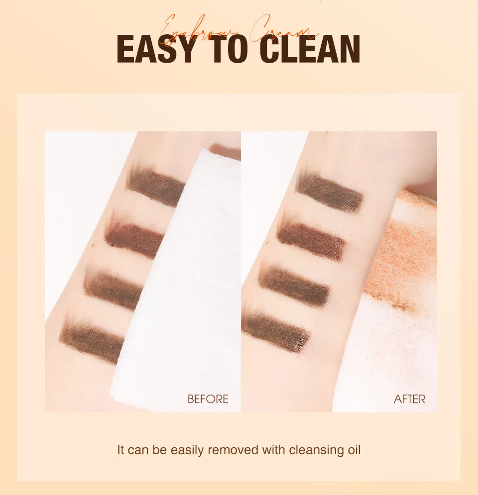 Waterproof Eyebrow Pomade & Brow Gel — 4 Colors